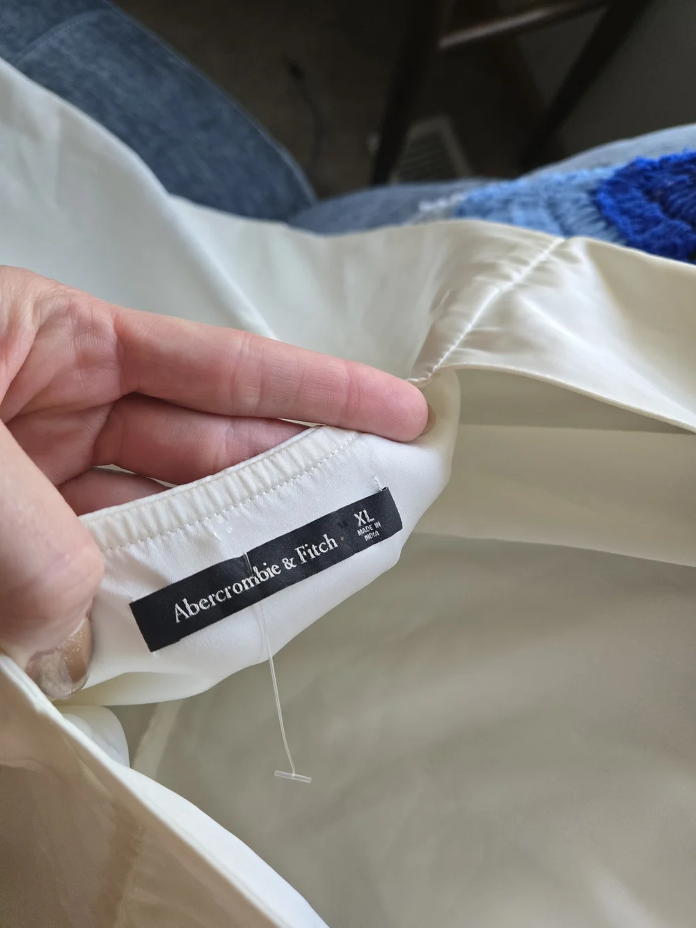Abercrombie & Fitch Cream Twist-Detail Sleeveless Maxi Dress
